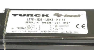 NEW TURCK LT7E-Q35-LI0X3-H1141 EZ-TRACK FLOW SENSOR /AMPLIFIER LT7EQ35LI0X3H1141