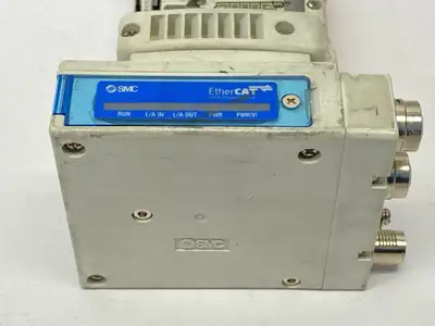 VV5QC11-06C4SDA-S | SMC  Pneumatic Manifold Base 6-Station EtherCAT - Used
