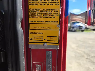USED 2001 HME 1871 SER