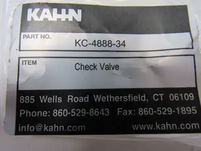 New | in-Stock KAHN _UNKNOWN_ Valves/Fittings | Arrow Industrial #627713