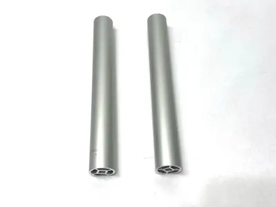 USED REXROTH ALUMINUM ROUND STRUT ROUND TUBE D28 224MM L30-6000 LOT OF 2