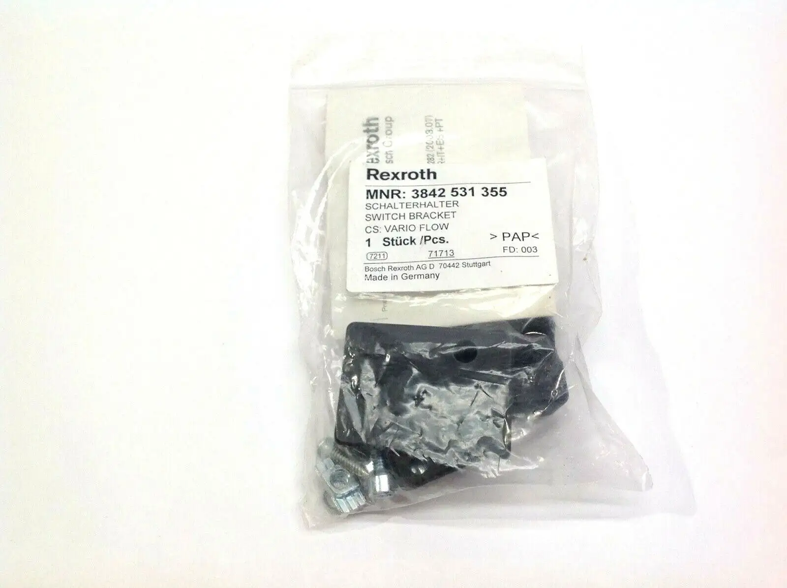 3 842 531 355 | Bosch Rexroth 3842531355 Switch Bracket VF - New