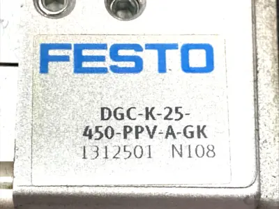 Used Festo Linear Actuator 450mm Stroke 25mm Bore 1312501 Linear Actuators Michigan US | Maverick Industrial Sales #1394819