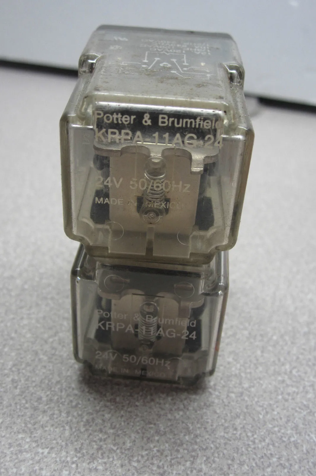 2 POTTER & BRUMFIELD KRPA-11GA-24 RELAYS KRPA11GA24