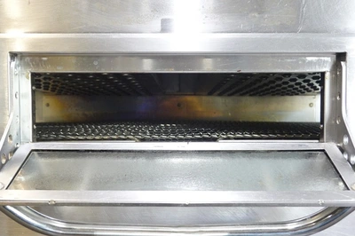 MIDDLEBY MARSHALL DOUBLE STACK NATURAL GAS SPLIT BELT PIZZA CONVEYOR OVEN MODEL PS636G (R TO L)
