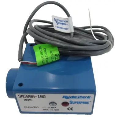 NEW HYDE PARK SM500A100 ULTRA SONIC PROXIMITY SENSOR 12-24VDC