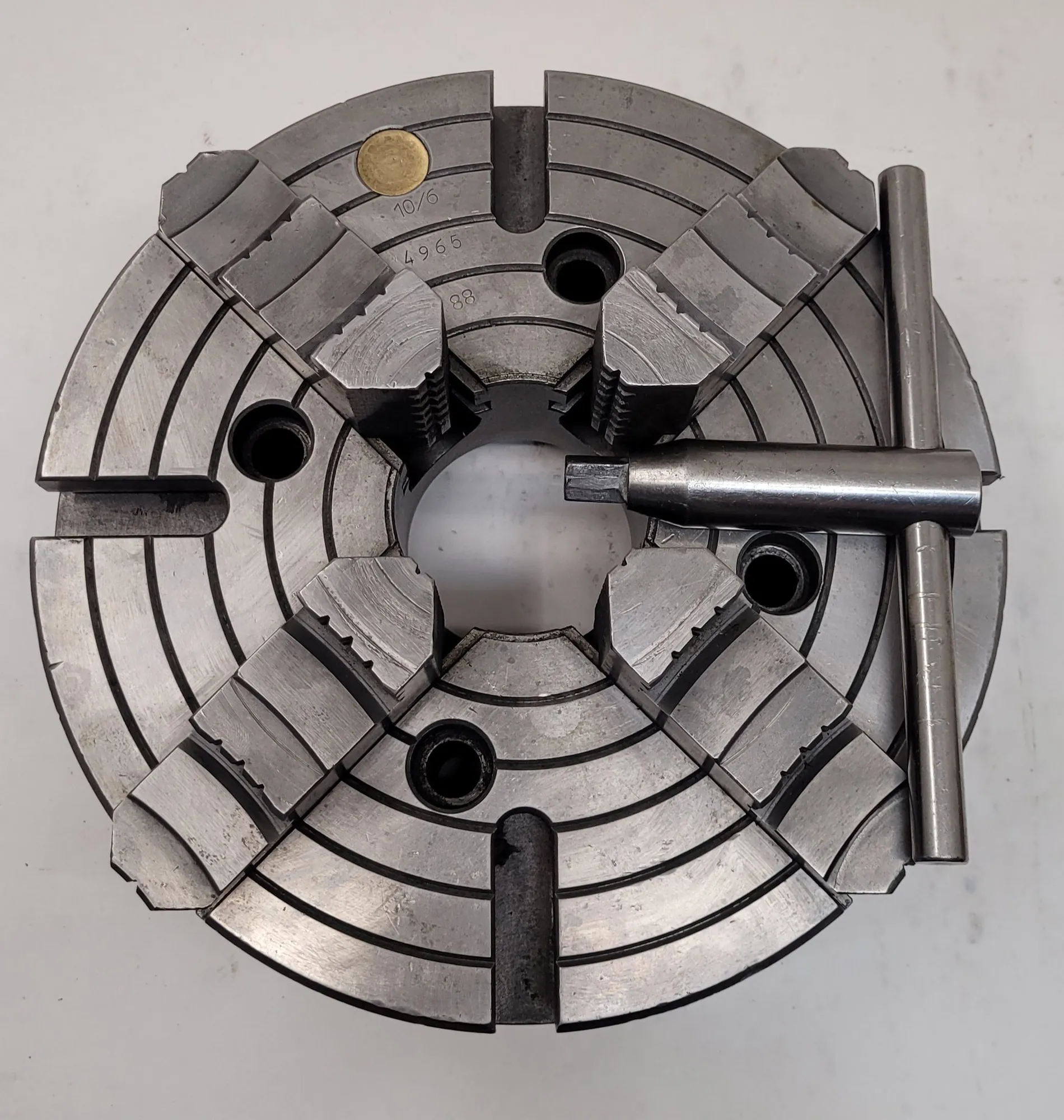 USED BISON 10" 4 Jaw Chuck