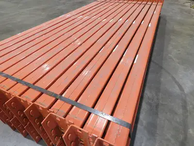 96"x 2-1/2" 25E Teardrop Pallet Rack Step Beam Crossmember New Style Lot of 28