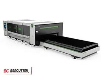Bescutter MACH SPEED 5'x10' | 6000W -20000W | Fiber Laser Cutter Fully Enclosed with Hydraulic Shuttle Table