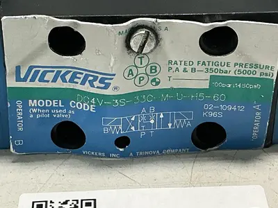 Used VICKERS DG4V-3S-33C-M-U-H5-60 Valves/Fittings Michigan US | Ideal Machinery #1260230