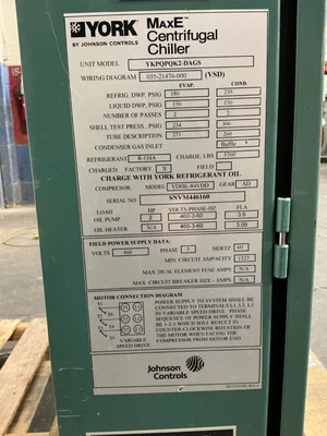 Used YORK _UNKNOWN_ Chiller & Refrigeration Parts Ohio US | Equipment Recovery Corp. #1331581