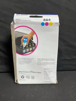 EPSON 664 Ink Bottle Set for EcoTank ET Series - Cyan, Magenta, Yellow (70ml)