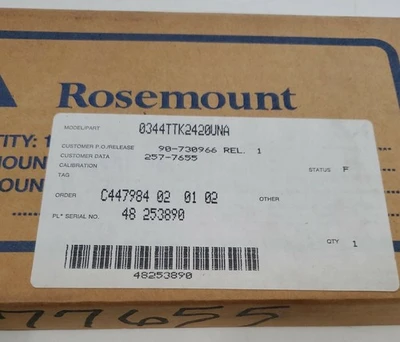 NEW Rosemount 344TTK2420UNA