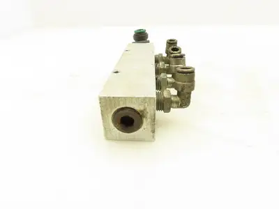Manifold Systems Inc 4-Station Aluminum Manifold 1/4" NPT  Lot of 2