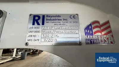 Used Reynolds 2 Gal Reynolds Dual Shaft Vacuum Mixer System, Model 2/1 HP Lab Elect DSM Dispersers / Emulsifiers Ohio US | Federal Equipment Company #1438734