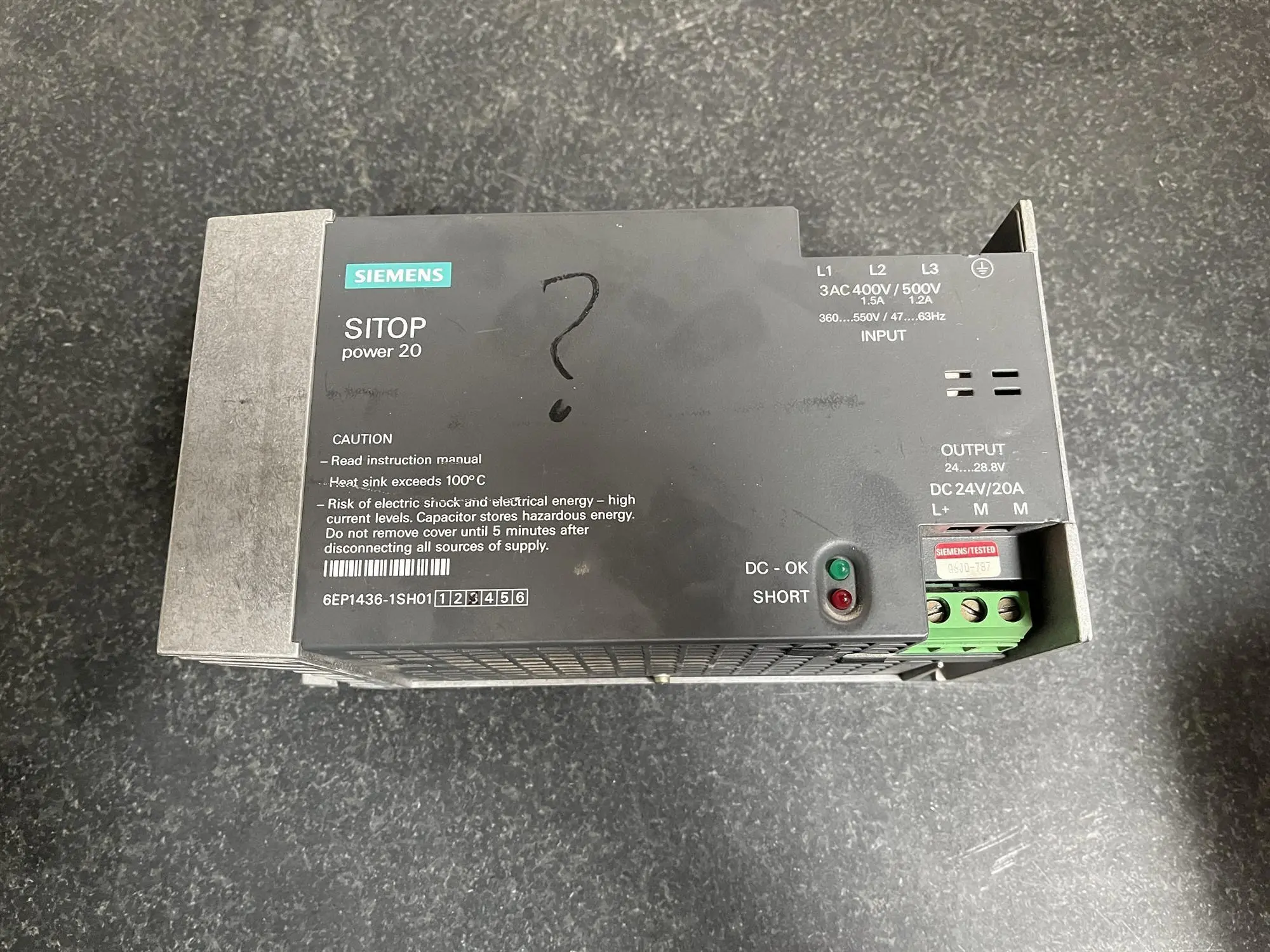USED SIEMENS SITOP POWER 20 6EP1436-1SH01