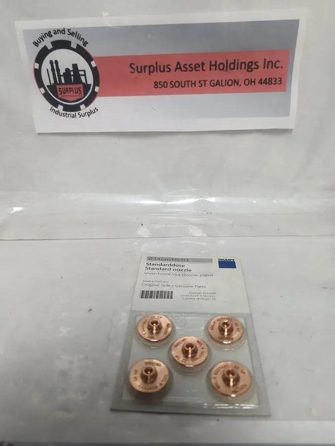 New | in-Stock TRUMPF 0237497 Nozzles Ohio US | Surplus Asset Holdings #1236024