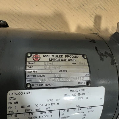 USED US Motors UTP-6WP