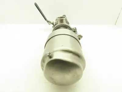 Tri-Clover 371-10M-20-1 1/2-316 Tri-Flo Pneumatic Air Throttling Valve 1-1/2"