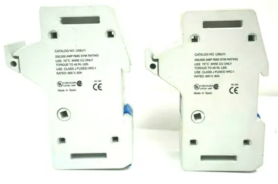 2 NEW GOULD US6J1I ULTRASAFE FUSE HOLDERS 60A 600V