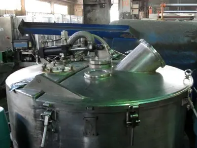Sharples 60 x 20 perforate basket centrifuge, 316 SS.