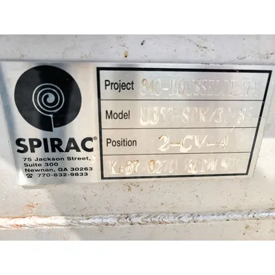 USED SPIRAC INC. U355-SPX/304SS