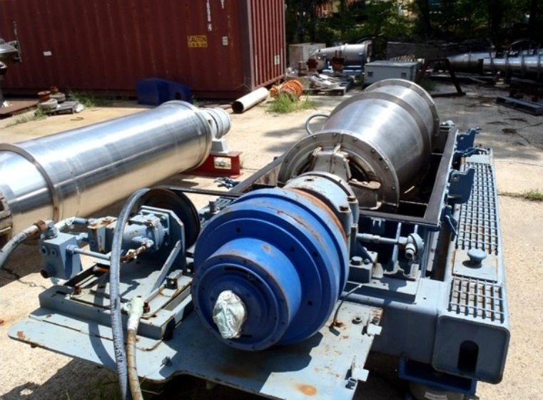 Bird 3700 (24 x 72) tricanter centrifuge, 316L SS.