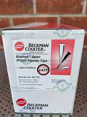 NEW BOX OF 4 - BECKMAN COULTER B01122 BIOMEK SPAN P1000 PIPETTE TIPS