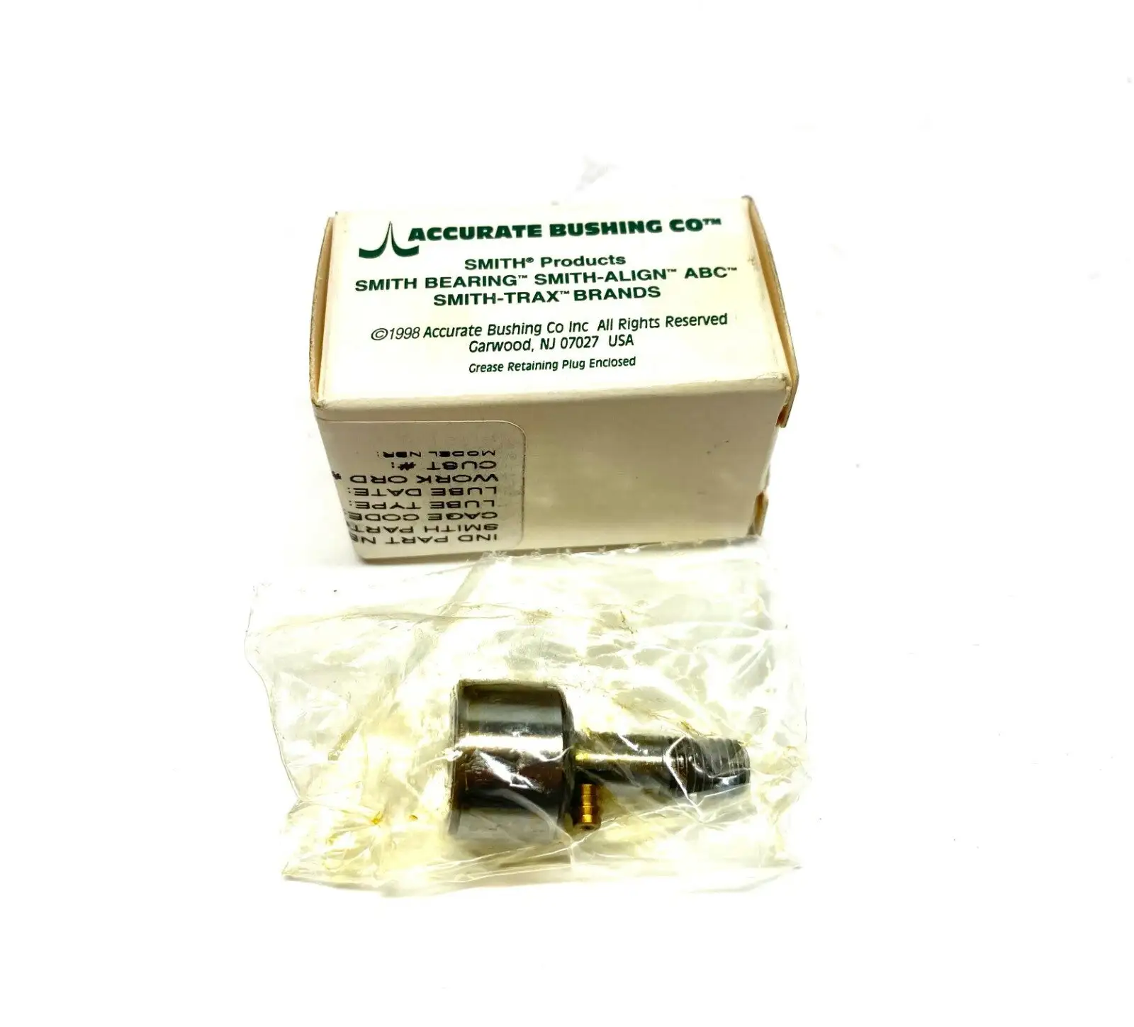 NEW ACCURATE BUSHING SMITH BEARING CAM FOLLOWER BEARING