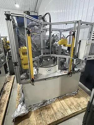 Used FANUC N95 FACE MASK NOSE CLIP FANUC ROBOTIC ASSEMBLE AND ATTACHING CELL BY ACE NEW 2020 Robotic Welding Cells | Harbor Machinery Inc. #1283352