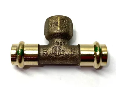 New | in-Stock Viega ProPress Tee, Bronze, Press Connection x FPT, 1/2" x 1/2" x 1/2" Plumbing Equipment Michigan US | Maverick Industrial Sales #1483232