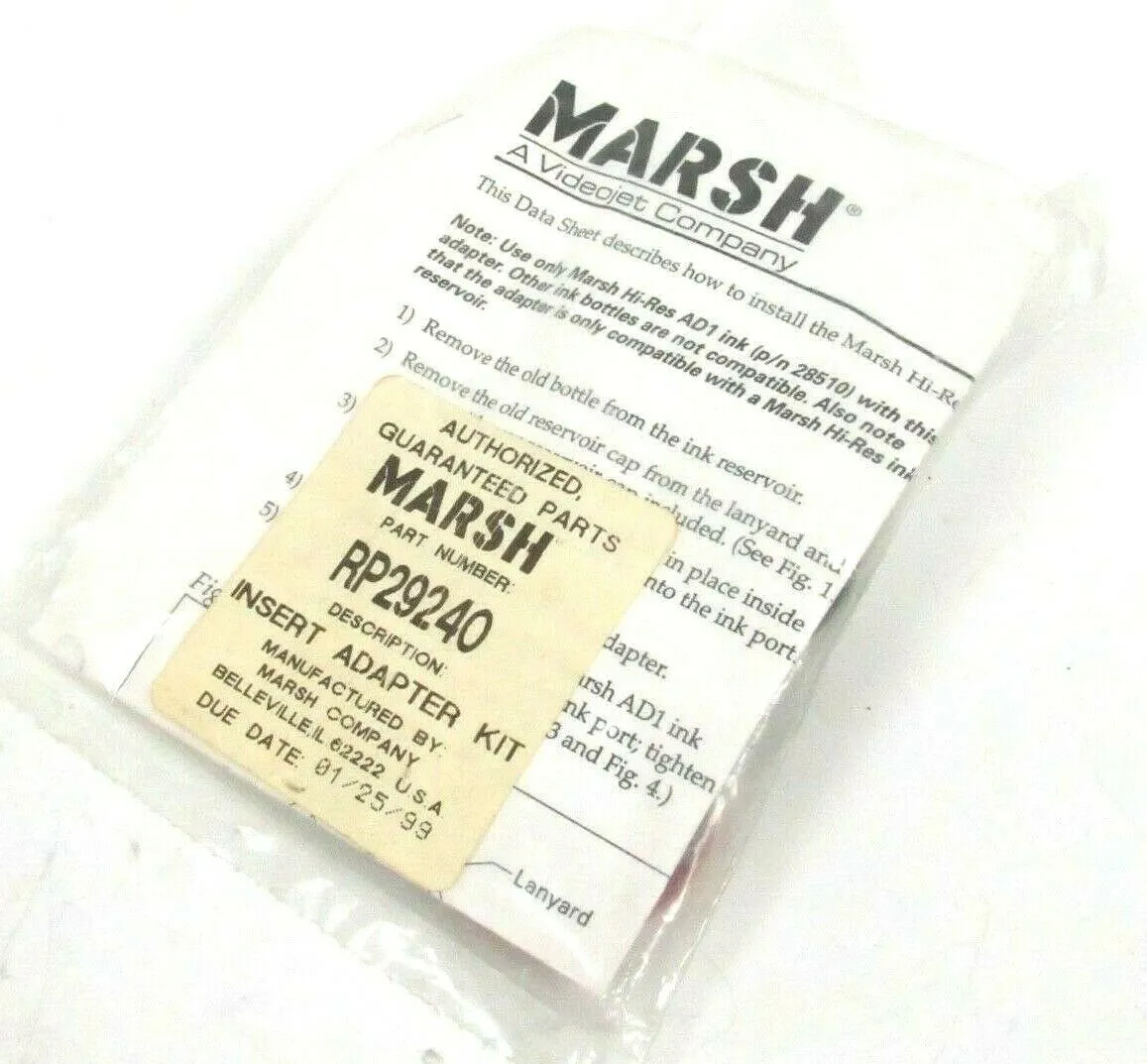 NEW MARSH VIDEOJET RP 29240