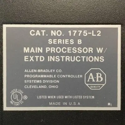 USED ALLEN BRADLEY 1775-L2 SER B