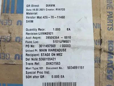USED KOMATSU 426-70-11460