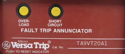 USED GENERAL ELECTRIC TA9VT20A1 MICROVERSA TRIP ANNUNCIATOR