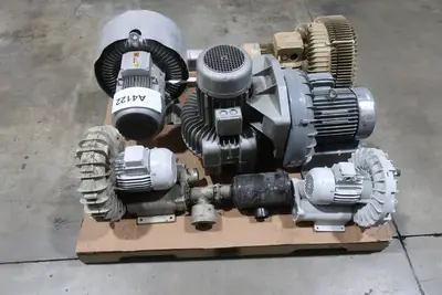 PALLET OF ASSORTED REGENERATIVE BLOWERS