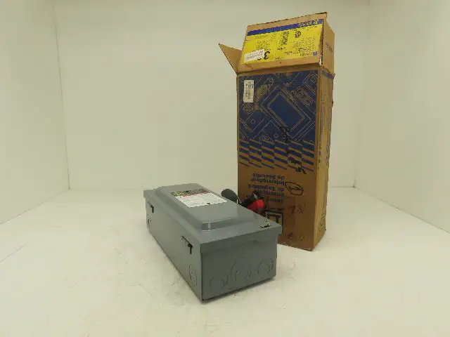 Square D CH361 Safety Disconnect Switch 30A 600V 20HP Fused 3 Pole