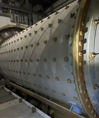 11'-6" X 22' Horizontal Ball Mill w/ 1100 kW WEG Motor