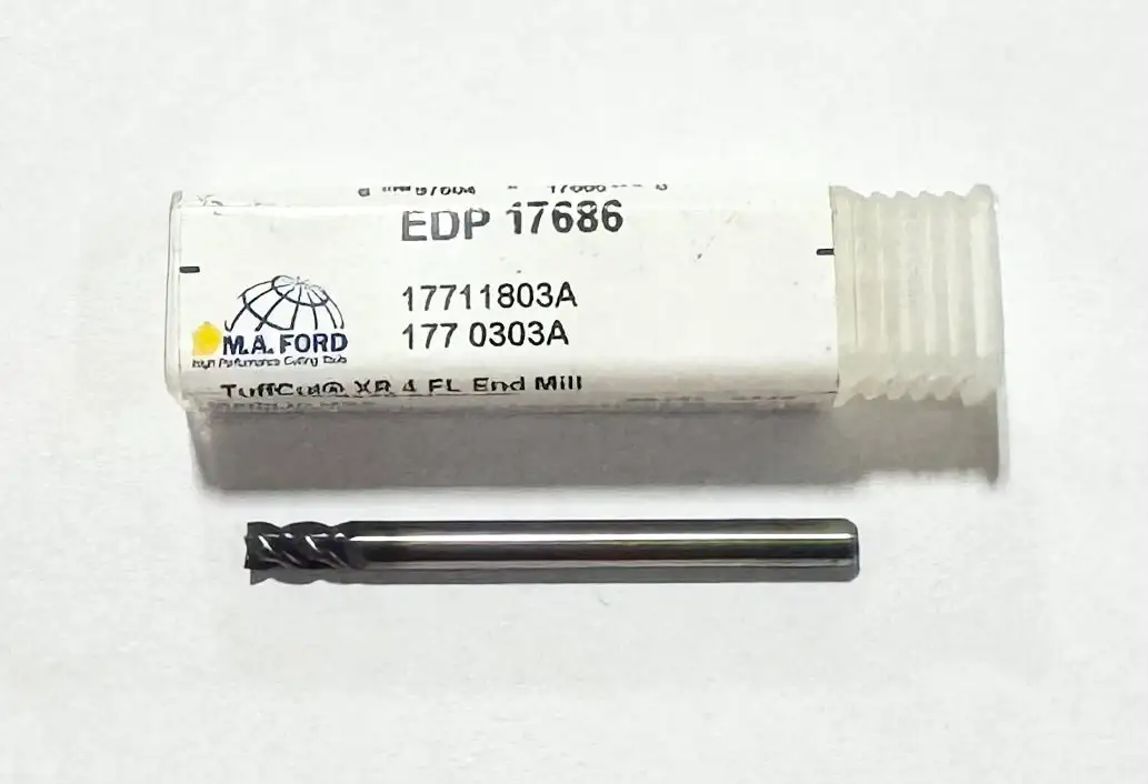 M.A. Ford 4mm Carbide End Mill 4 Flute Variable Helix Altima Coated