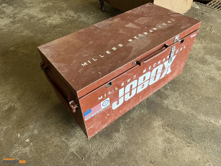 Used JOBOX JOBSITE METAL TOOL STORAGE BOX 65399R1 Cabinets Indiana US | Miedema Asset Management Group #1230881