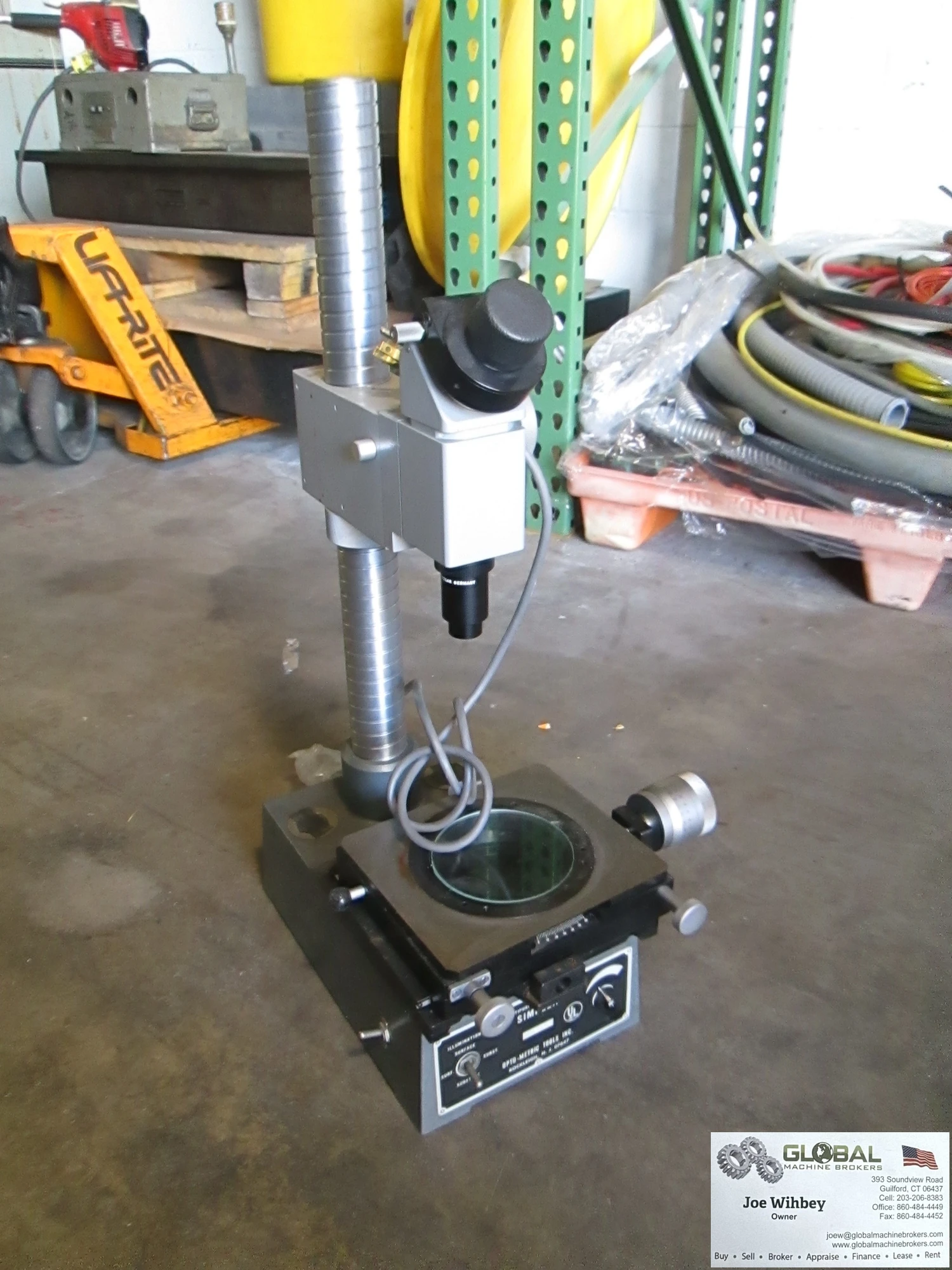 Opto Metric Multipurpose Simplex Precision Microscope, Light Projection Base 3:1