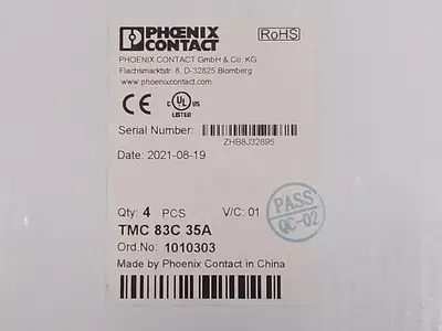 New | in-Stock PHOENIX CONTACT 1010303 Switchgears British Columbia CA | Lenmark #244517