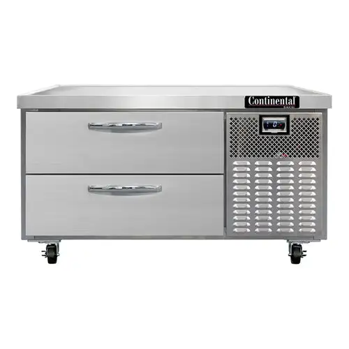 Continental D48GFN 48" Chef Base Freezer W/ (2) Drawers - 115v