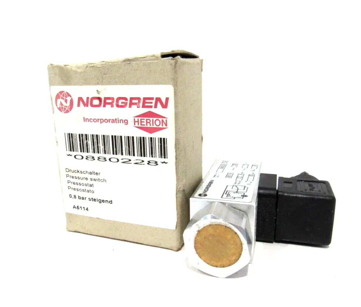 NEW NORGREN 0880228 PRESSURE SWITCH