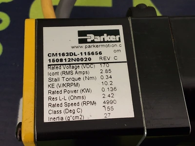 USED PARKER SERVO MOTOR CM163DL-115656