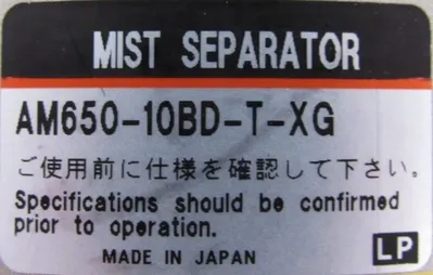 NEW SMC AM650-10BD-T-XG MIST SEPERATOR AM65010BDTXG