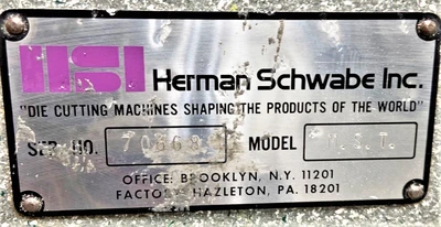 USED HERMAN SCHWABE HERMAN SCHWABE MST PRESS
