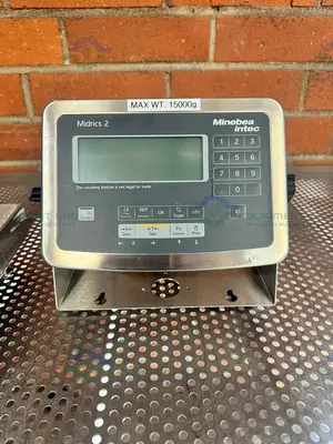 Used MINEBEA INTEC CAPS1U-20CC-LU STAINLESS STEEL SCALE 10X10 W/ MIS2UR-V2, 30 LBS CAPS1U-20CC-LU STAINLESS STEEL SCALE 10X10 W/ MIS2UR-V2, 30 LBS Scales California US | Equipment Lab #1394835