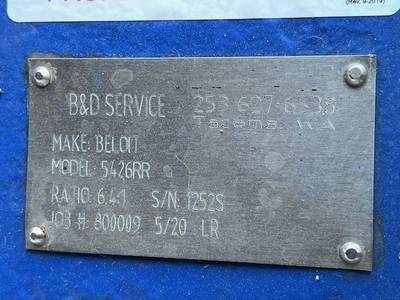 USED Beloit 5426RR