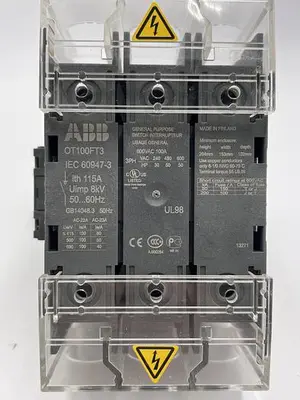 Used ABB ABB OT100FT3,IEC 60947-3 Misc Electrical & Power Parts | ND Industrial Surplus #1215277